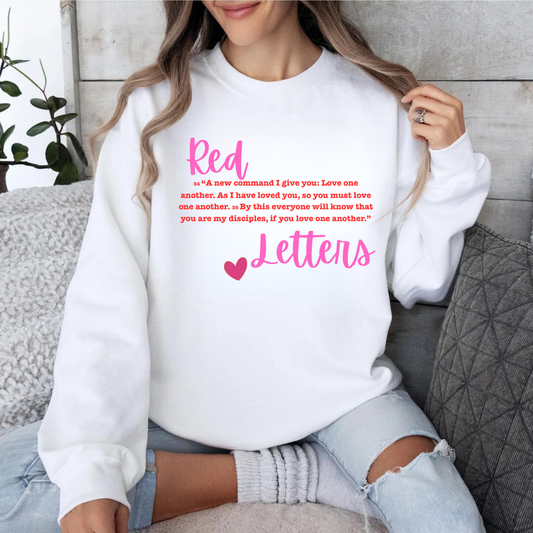 Red Letters Tee/Sweatshirt