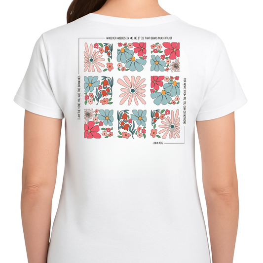 Abide in Him TEE - Stay Close. Stay Rooted.