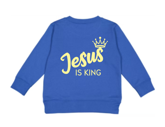 Jesus is King TODDLER SWEATSHIRT - Bold truth. Timeless style