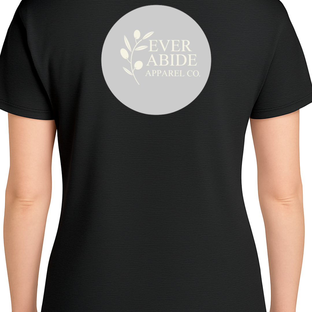 Ever Abide Circle Logo - Black