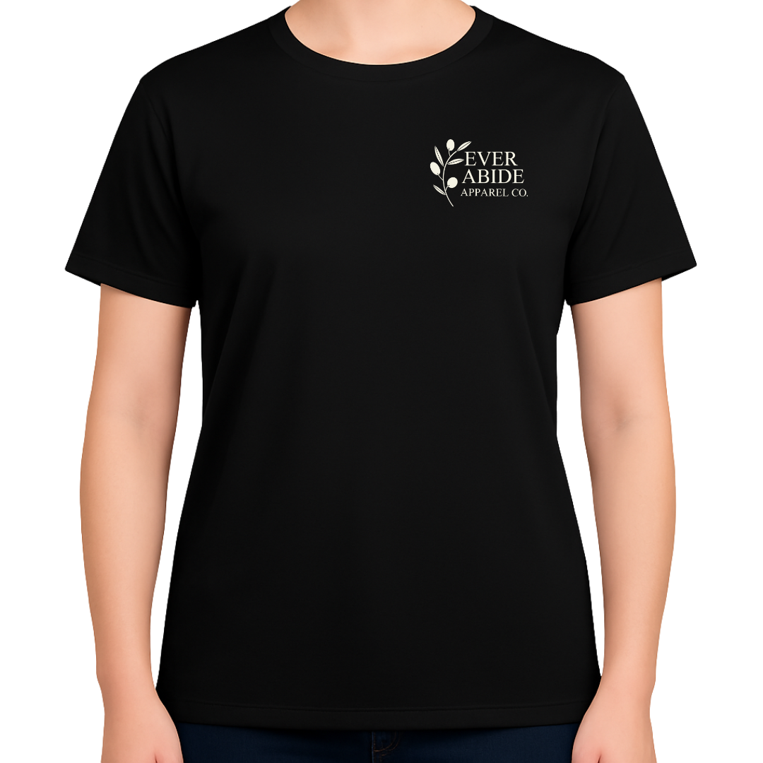 Ever Abide Circle Logo - Black