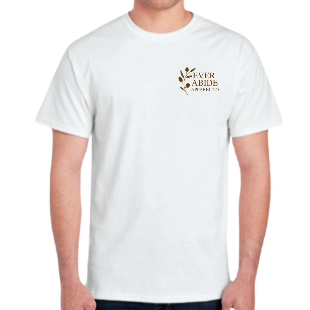 Ever Abide Circle Logo - White