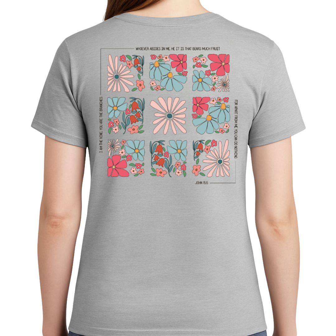 Abide in Him TEE - Stay Close. Stay Rooted.