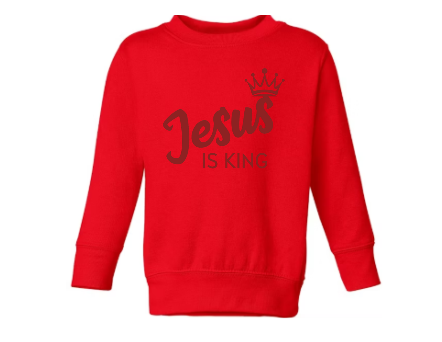 Jesus is King TODDLER SWEATSHIRT - Bold truth. Timeless style