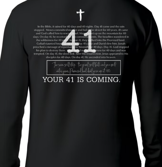 Your 41 Is Coming MEN'S SWEATSHIRT - He Hears. He Lifts. He Restores