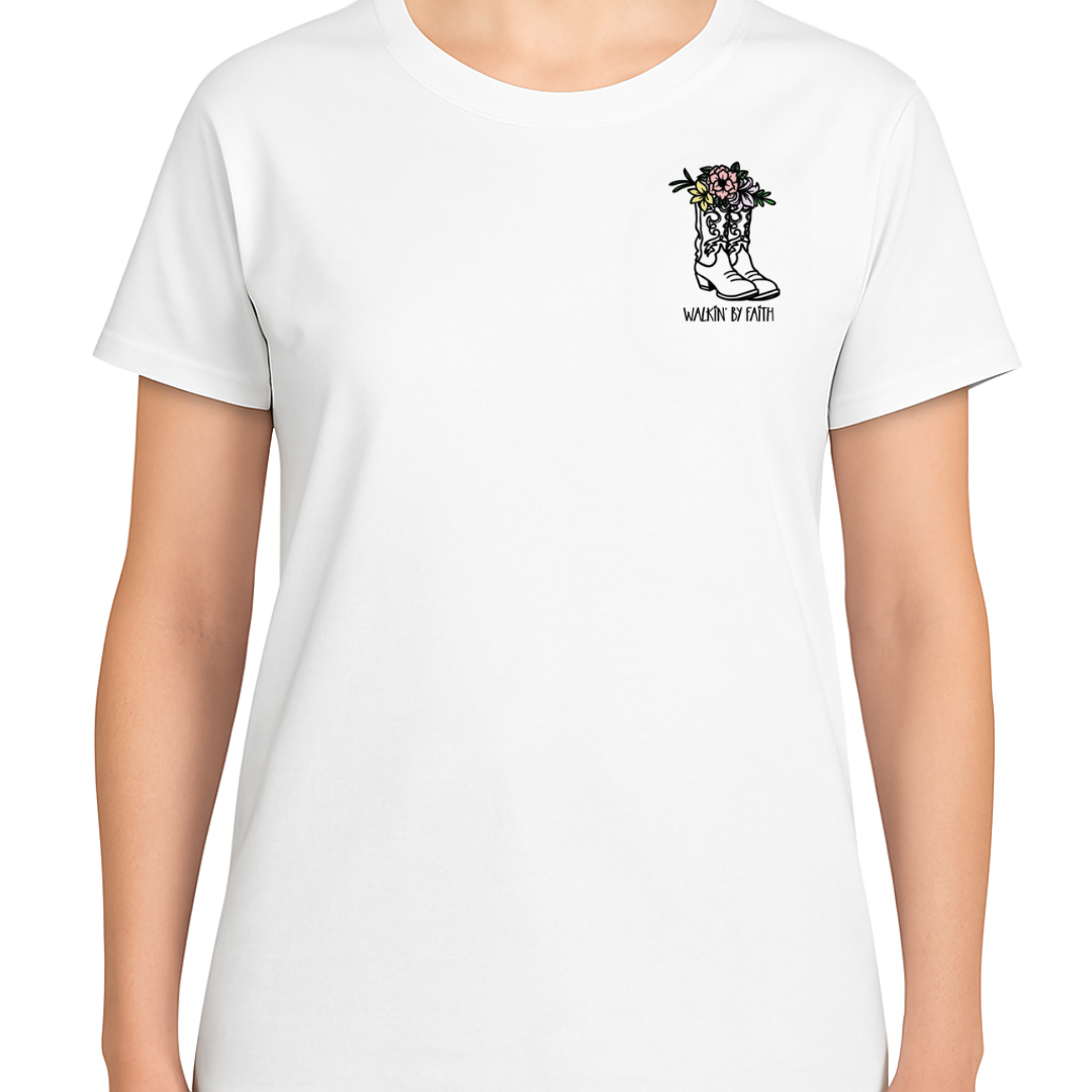 Walk By Faith TEE - Step with Trust. Live with Courage