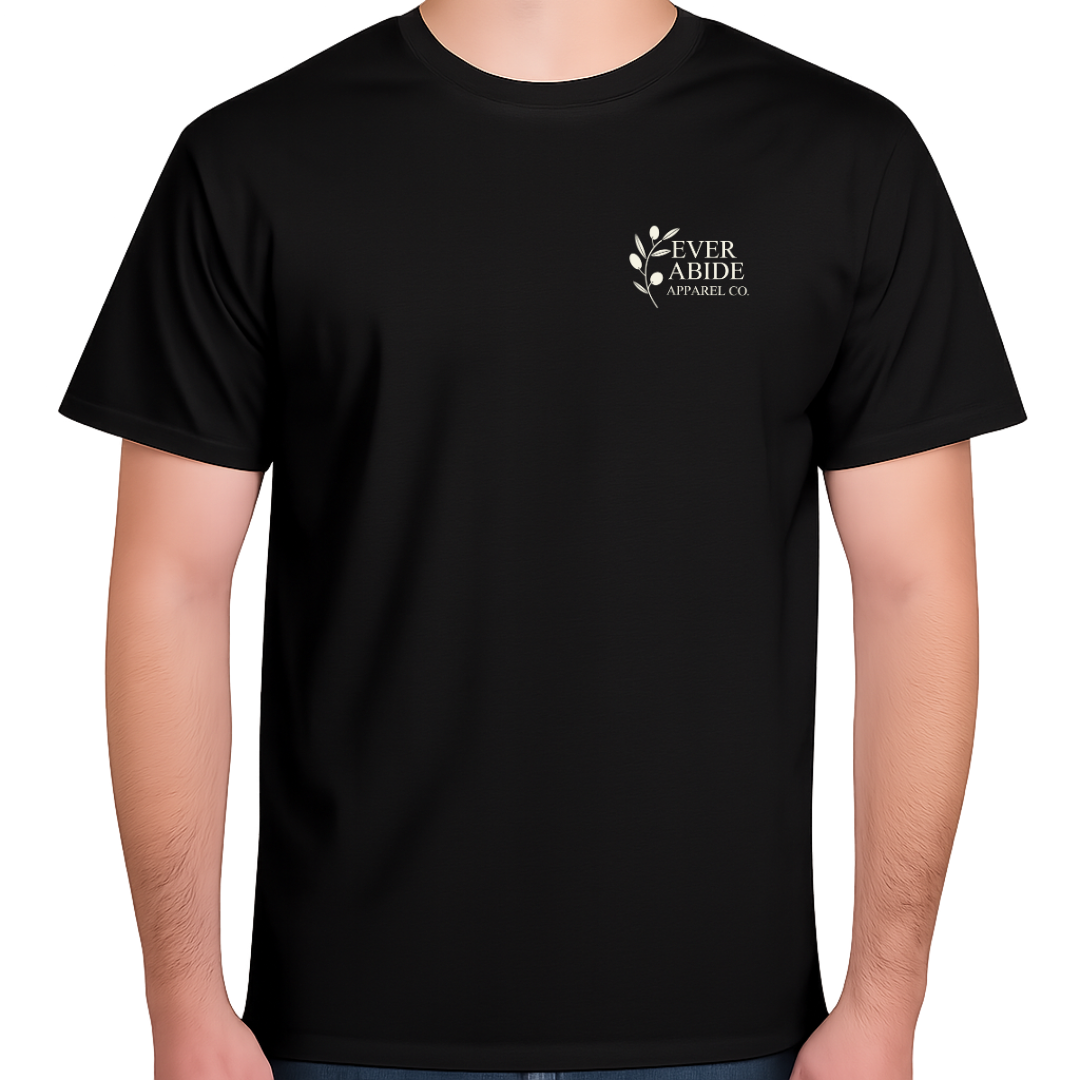 Ever Abide Circle Logo - Black
