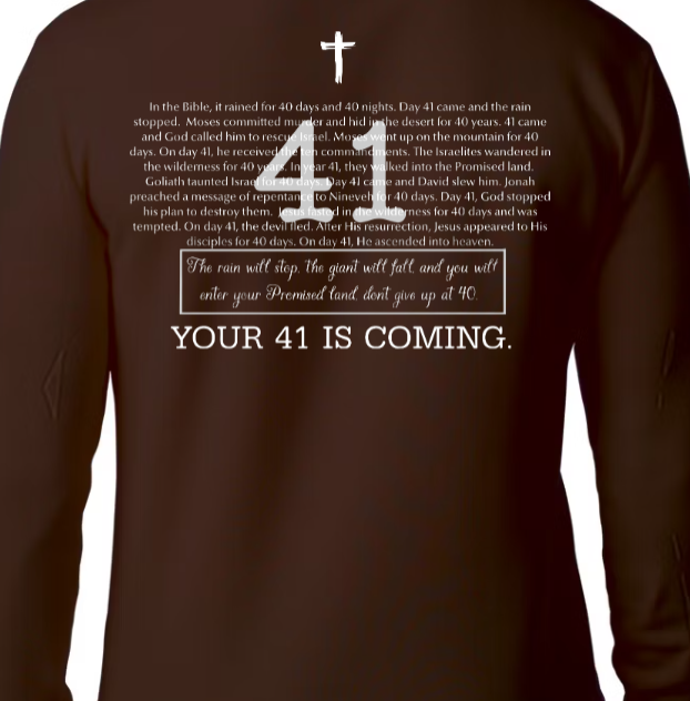 Your 41 Is Coming MEN'S SWEATSHIRT - He Hears. He Lifts. He Restores